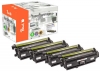 Peach combipakket, compatibel met  HP No. 508X, CF360X, CF361X, CF362X, CF363X