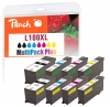 Peach Spar Pack Tintenpatronen kompatibel zu  Lexmark No. 100XLBK*2/C/M/Y, 14N1092-95