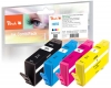 Multipack Peach avec puce, compatible avec  HP No. 655, CZ109AE, CZ110AE, CZ111AE, CZ112AE