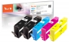 Multipack Plus Peach avec puce compatible avec  HP No. 655, CZ109AE*2, CZ110AE, CZ111AE, CZ112AE