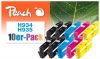 Peach 10er-Pack Tintenpatronen kompatibel zu  HP No. 934, No. 935, C2P19A, C2P20A, C2P21A, C2P22A