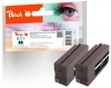 Peach Doppelpack Tintenpatrone schwarz kompatibel zu  HP No. 711 BK*2, CZ129AE*2