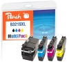 Peach Spar Pack Tintenpatronen kompatibel zu  Brother LC-3219XLVALDR