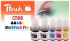 Peach combipakket Plus compatibel met  Canon GI-590