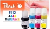 Peach Spar Pack Tintenpatronen kompatibel zu  Epson No. 112