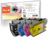 Peach Multi Pack, compatible avec  Brother LC-421, LC-421VALP